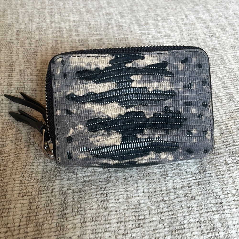 NWOT All Saints snakeskin wallet